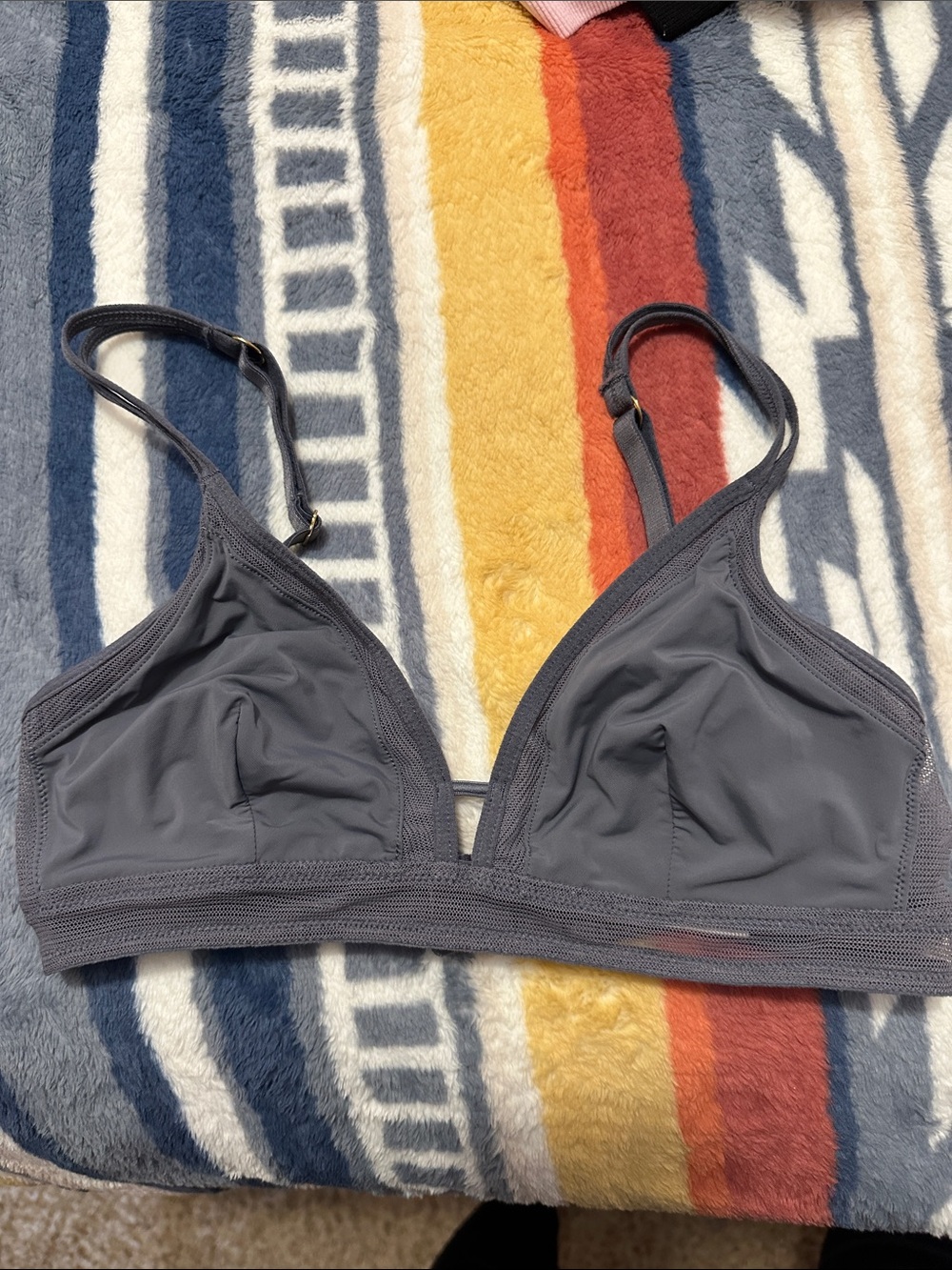 Lively Soft Triangle Bralette - Gray size S
